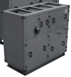 Приточно-вытяжная установка с пластинчатым рекуператором RWN-RP-2200(50c)-ЕС-W-Vertical(N)