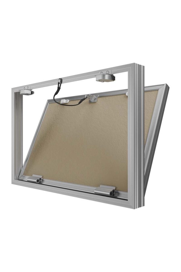 Люк ревизионный D Ceramo Base 600х400 скрытый монтаж съемный алюминий EVECS