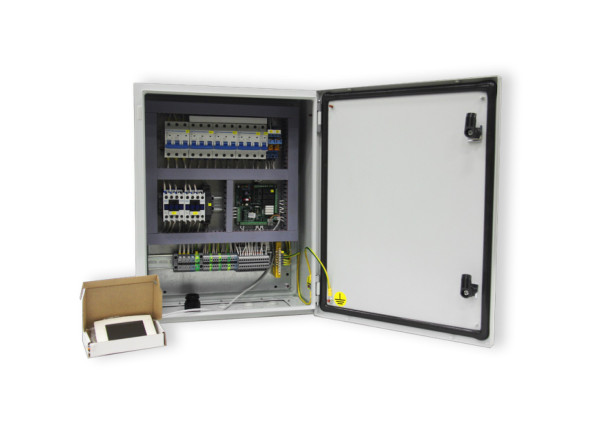 Щит управления с выносным пультом DMXGT/7,5кВт/V/Fi/HW/CW/CF/HE.2х26кВт/M-IP65